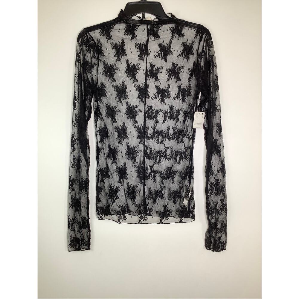 Intimately Free People Women's XL Black Lady Lux Lace Layering Top Edgy B23-7 - Picture 2 of 7